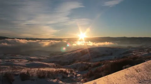 Sunrise on the Horizon Stock Footage 14945825