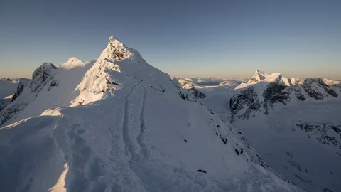 Sunrise in Hurrungane Stock Footage 87805032