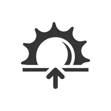 Sunrise Icon Illustrazione stock