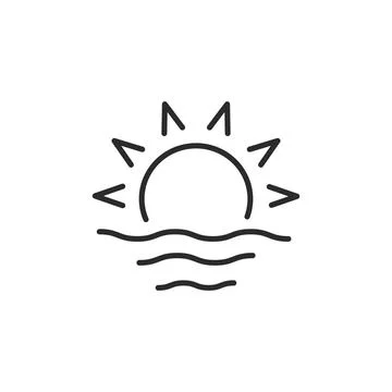 Sunrise Icon Stock Illustration