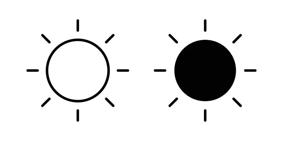 Sunrise icon vector symbol graphics Stock Illustration
