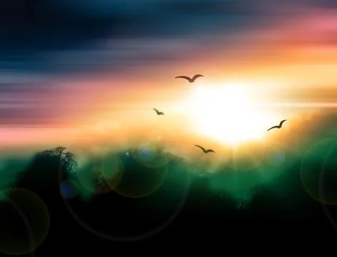 Sunrise Stock Illustration