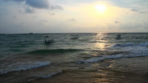 Sunrise in the Indian Ocean Stock Footage 10798840