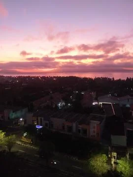 Sunrise of Java Foto stock