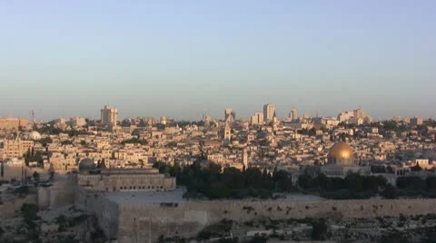 Sunrise In Jerusalem - Timelapse Stock Footage 10773379