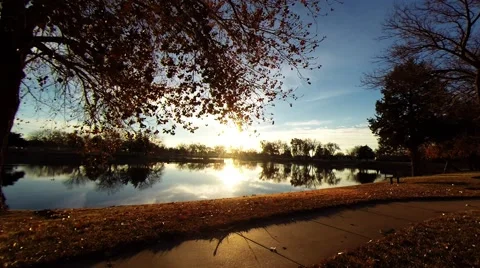 Sunrise at the lake 03 Stock-Footage 44371511