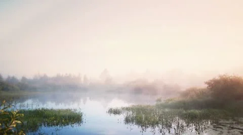 Sunrise on the lake 스톡 동영상 11521595