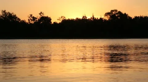 Sunrise at the Lake Video stock 12274589