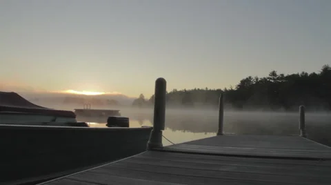 Sunrise on Lake 스톡 동영상 41375756