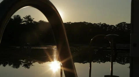 Sunrise on the Lake Stock Footage 41430313
