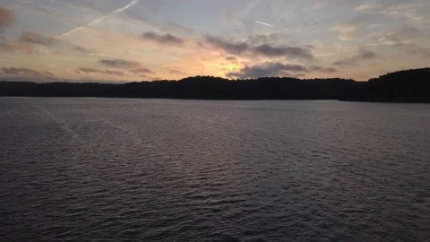 Sunrise at the lake Stock Footage 107172951