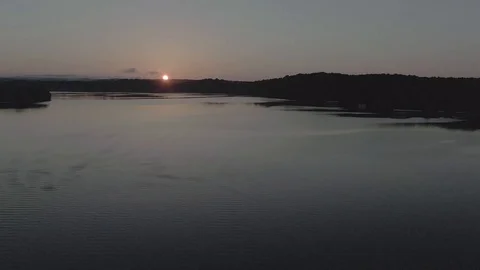 Sunrise on the lake Stock Footage 111608602