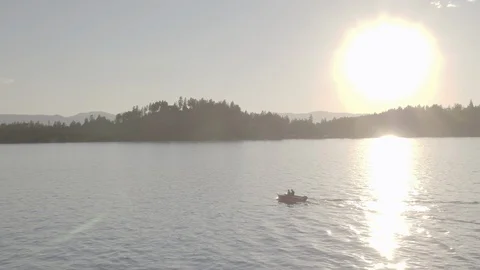Sunrise Lake Stock Footage 122054485