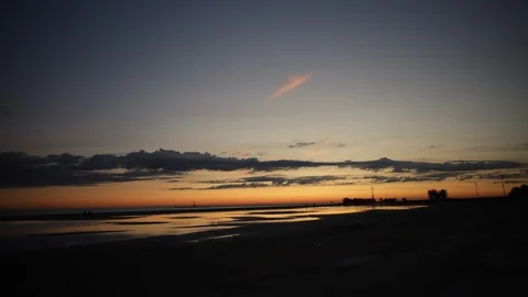Sunrise Lake Video stock 125410637