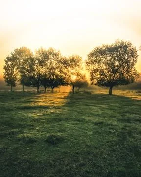 Sunrise in the land Stock Photos