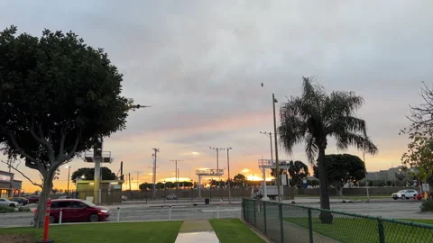 Sunrise Landing At LAX Stock Footage 169975405