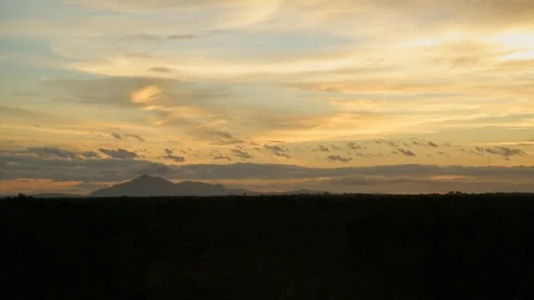 Sunrise on the landscape in Madagascar Stock Footage 88333800