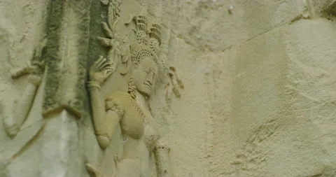 Sunrise Light at Angkor Wat Temple in Siem Reap, Cambodia. Stock Footage 149011559