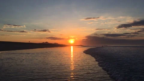 Sunrise in Los Cabos beach  Stock Footage 133451927