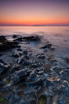 Sunrise in malahide Foto stock