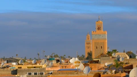 Sunrise in Marrakech Stock Footage 95247894