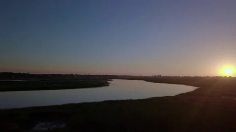 Sunrise Marsh Stock Footage 81277934