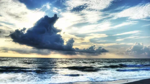 Sunrise in Melbourne Beach Stock Footage 38719665