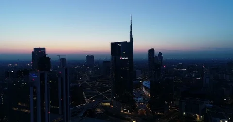 Sunrise in Milan Stock Footage 105577014