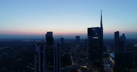 Sunrise in Milan Stock Footage 105578072