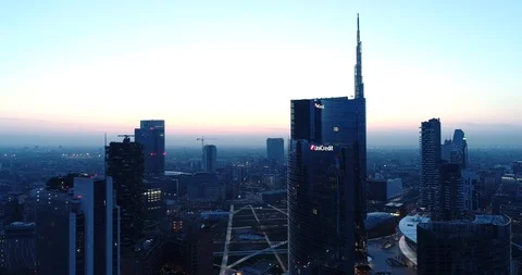 Sunrise in Milan Stock Footage 105578518