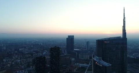 Sunrise in Milan Stock Footage 105583135