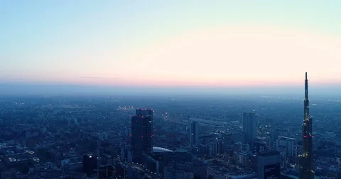 Sunrise in Milan Stock Footage 105583328