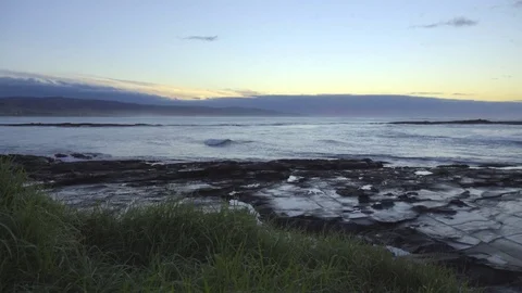 Sunrise at Mill Beach Durras Stock Footage 83870001