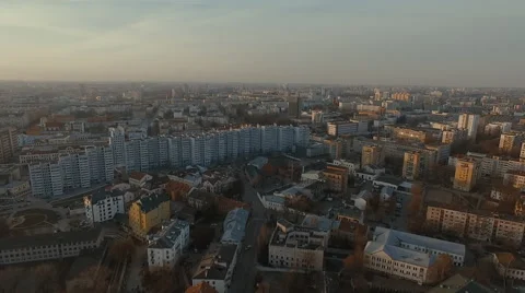 Sunrise in Minsk Stock Footage