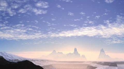 Sunrise in misty mountains Stock Footage 36818223