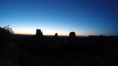 Sunrise at Monument Valley Stock Footage 71085494