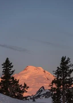 Sunrise at Mount Baker Foto stock
