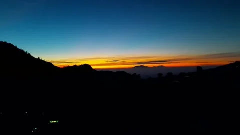 Sunrise on mount bromo Stock Footage 221875604