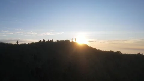 Sunrise on Mount Ungaran Stock Footage 325602171