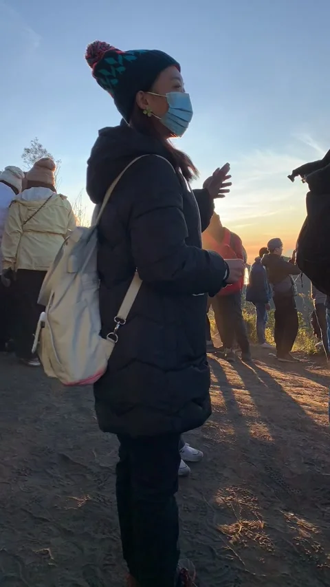 Sunrise from Mountain Bromo 動画素材 247027117