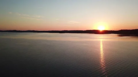 Sunrise at a Mountain Lake Video stock 197409852