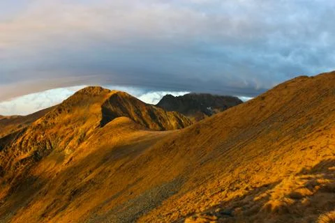 Sunrise mountain Stock Photos