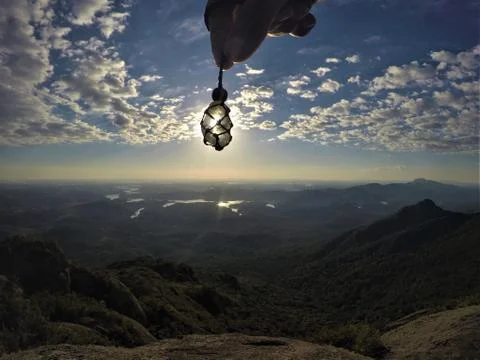 Sunrise on the mountain Foto stock