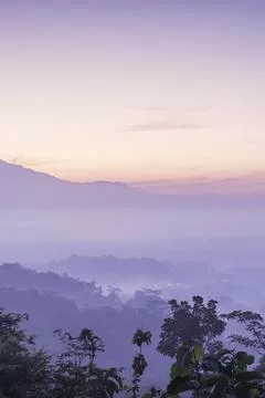 Sunrise on the mountain Stock Photos