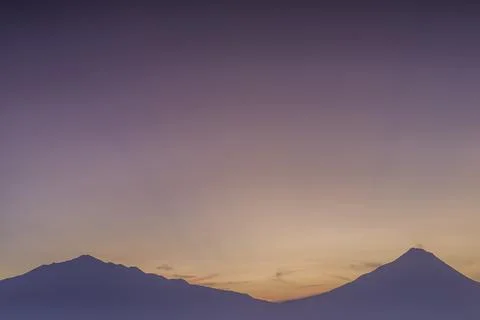Sunrise on the mountain. Stock Photos