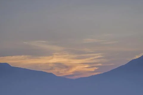 Sunrise on the mountain. Stock Photos
