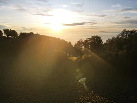 Sunrise mountain Stock Photos