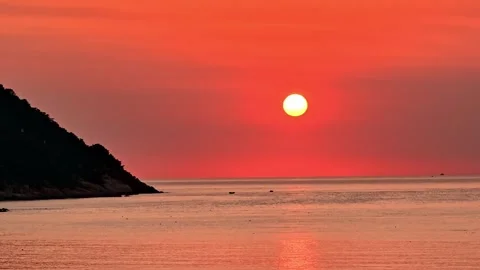 Sunrise on mountain seaside Stock Footage 270330519