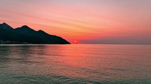 Sunrise on mountain seaside Stock Footage 270330538
