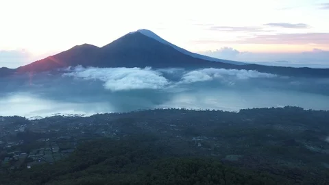 Sunrise in the mountains - Bali Stock Footage 129106340